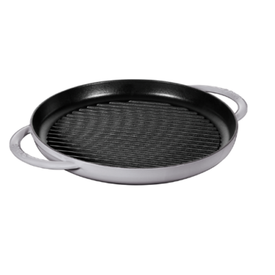 STAUB GRILL PANS Plancha Gris Grafito 30 cm, Hierro Fundido