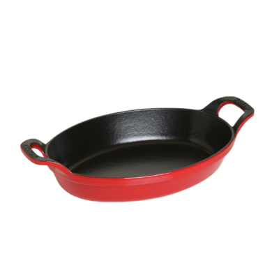 STAUB SPECIALTIES Olla para Horno Ovalada Rojo Cereza, Hierro Fundido